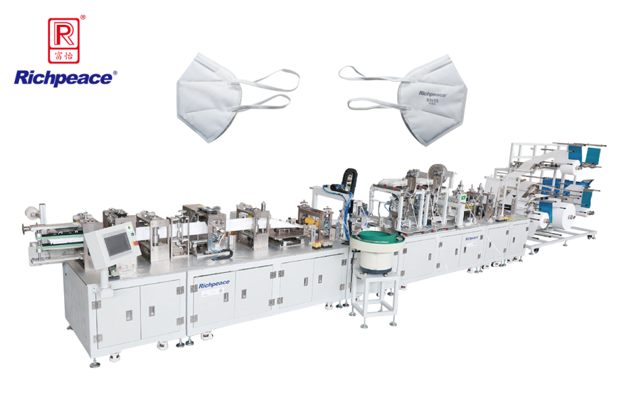 富怡全自動折疊口罩啟停型生產線 （焊頭帶）