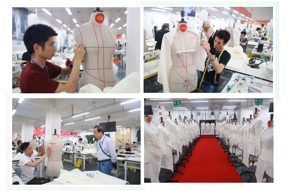 立體剪裁考核現(xiàn)場 立體剪裁考核現(xiàn)場